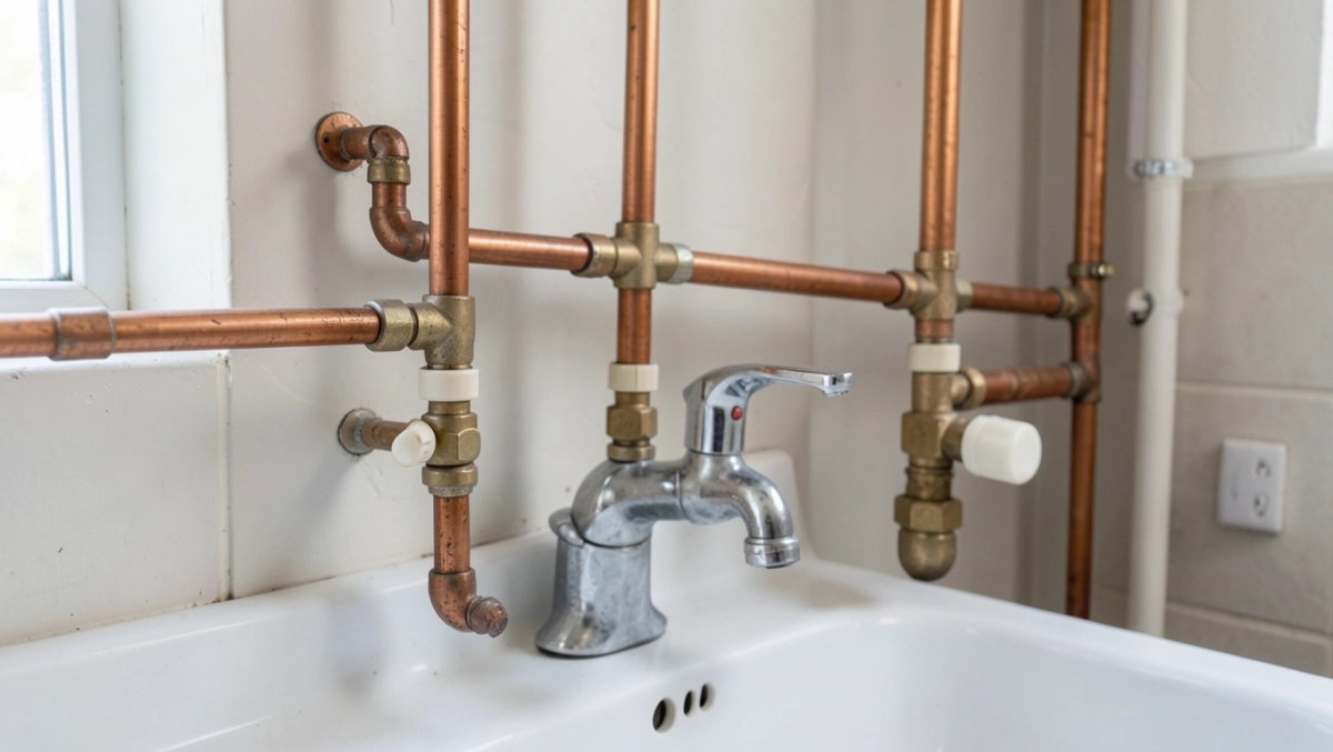 elementy instalacji wodnej w domu