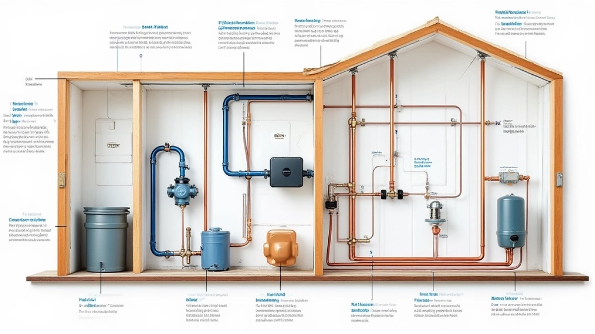 schemat instalacji wodnej w domu