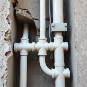 Instalacja wodna w ścianie nośnej