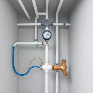 Próba szczelności instalacji wodnej powietrzem