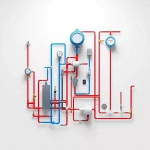 Schemat instalacji wodnej w domu jednorodzinnym